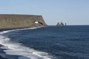 Coast at Dyrholaey. Dyrholaey has been a natural reserve since 1978