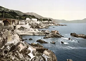 The coast, Nervi, Genoa, Italy