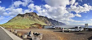 Coast with rocky mountains, Panorama in Tenerife