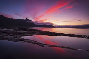Coastal view in Senja, Norwegian Sea