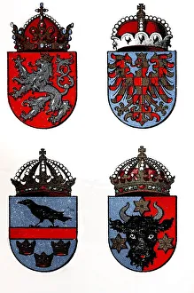 Coat of Arms of the Austro-Hungarian Crown Lands: Bohemia