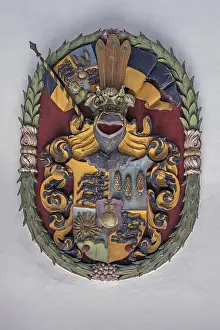 Coat of arms with various emblems