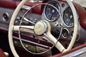 Detail cockpit Mercedes 190 SL
