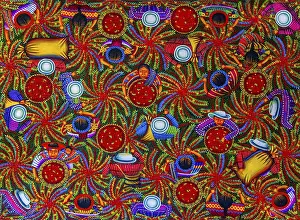 Coffee harvest, paintings, handicrafts, Guatemala