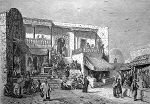 Coffee house in Arabia in 1870