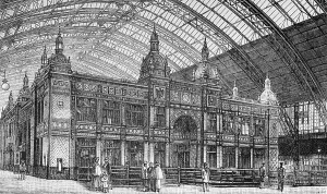 Cologne central station, building in the station concourse