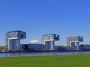 Cologne, Rhine, crane houses