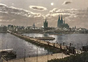 Cologne on the Rhine by Moonlight