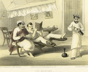 Colonial Indian images, our moonshee, India, Asia