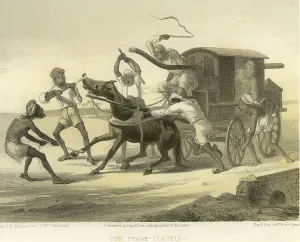 Colonial Indian images, our stage, coaching, India, Asia
