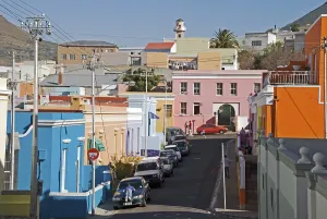 Colorful houses Bo_Kaap Malay Quarter