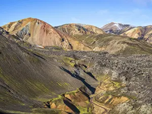 Colorful rhyolite mountain Brennisteinsalda
