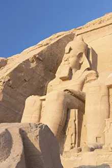 Colossal statue at the great temple of Ramesses II