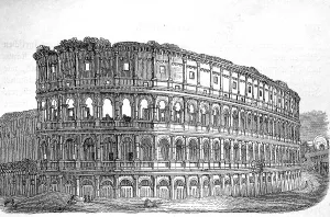 Colosseum or Coliseum, the Flavio Amphitheatre