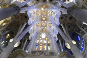 Coloured stained glass windows