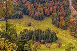 Colourful autumn landscape in the Risstal