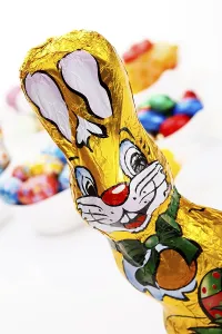 Colourful easter bunny
