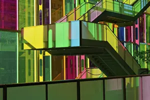 The colourful foyer at the convention centre