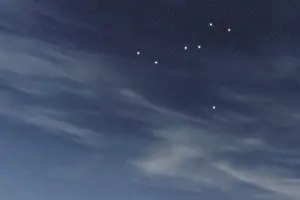 Columba star constellation, Night sky