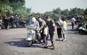 Comets 2nd annual trial motorbike event, Bromley and District Lambretta club, England, Uk 1959