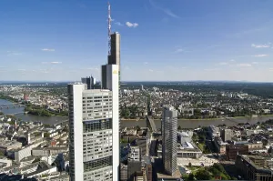 Commerzbank and view on Sachsenhausen