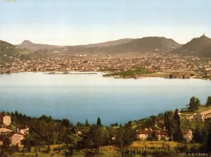 Como, General view, Lake Como, Italy, c