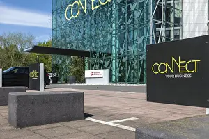 Company car park in front of CLS Connect