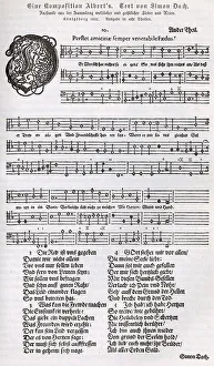 Composition by Albert, text by Simon Dach