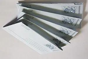 Concept, antardeshiya patra inland letter card on white background