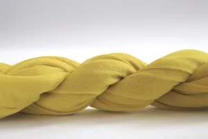 Concept, fabric turn twist on white background