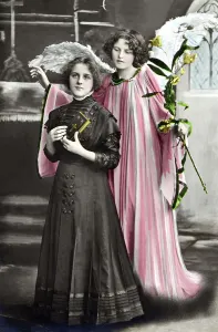 Confirmation with angel, 1910s