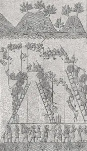 Conquering an Armenian city, Sargonid dynasty