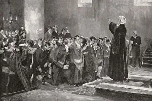 Consecration of Luetzow's volunteer corps in Rogau