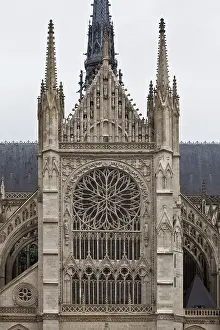 Construction began in 1220, gable of the south transept