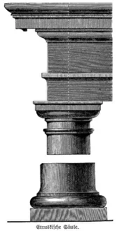 Construction form of an Etruscan column