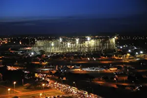 Construction site of the football stadium for the Football World Cup 2014