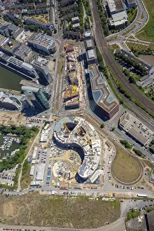 Construction site for the new TRIVAGO headquarters on KesselstraBe by Ed
