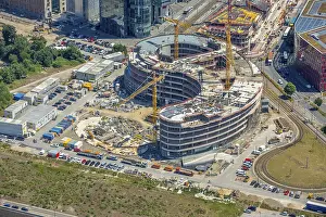 Construction site for the new TRIVAGO headquarters on KesselstraBe by Ed