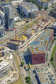 Construction site for the new TRIVAGO headquarters on KesselstraBe by Ed