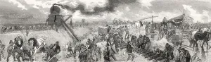 Construction work for the Exposition Universelle 1878