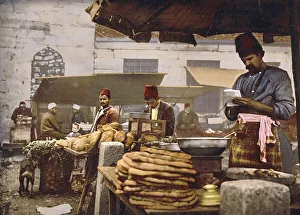 Cookshops and bakers in the Rue de Stamboul
