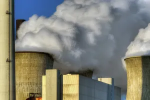 Cooling towers at Neurath lignite-fired power station