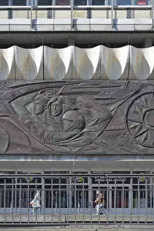 Copper relief by Walter Womacka