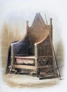 The Coronation Chair in Westminster Abbey