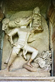 Corridor statue in Durga temple 7th century