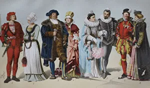 Costumes from antiquity, 16th century