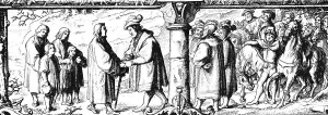 The Count of Mansfeld receives Martin Lutherat the border