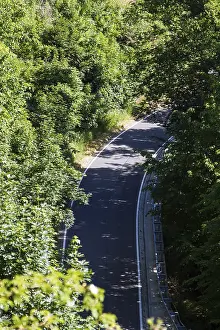 Country road in the Harz Mountains