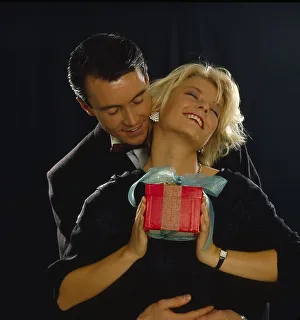 Couple giving gifts, Wedding day gifts