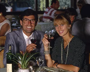Couple in pub drinking red wine